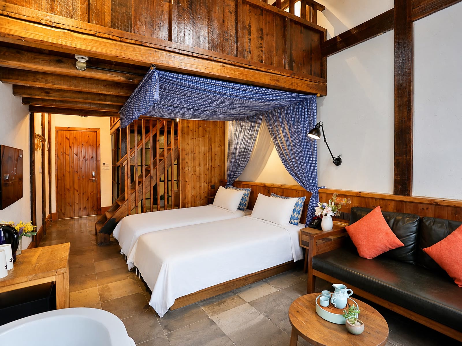 Family Loft Room: Lower floor seen towards the entrance