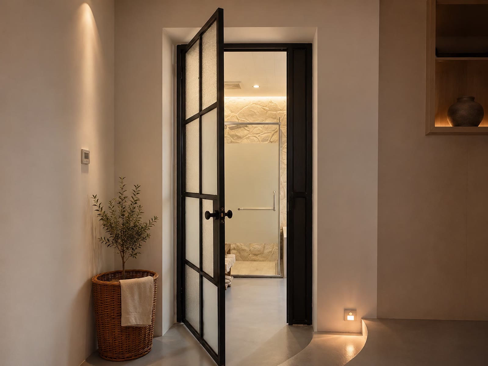 Sycamore Coffee Loft: Bathroom entrance